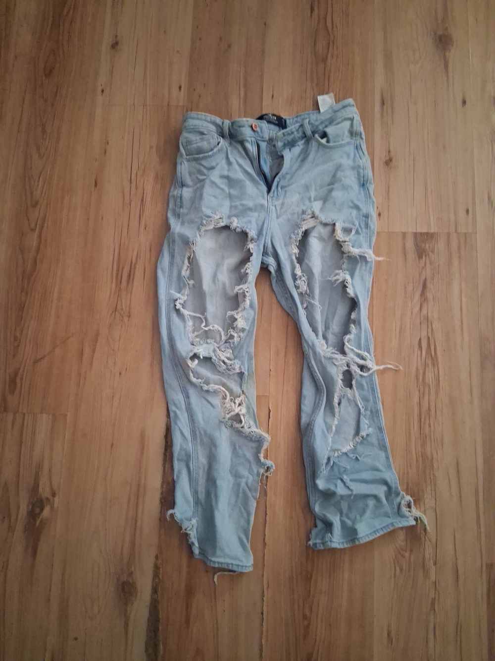 Hollister Distressed Baggy Jeans Womens Size 7S Nice Condition